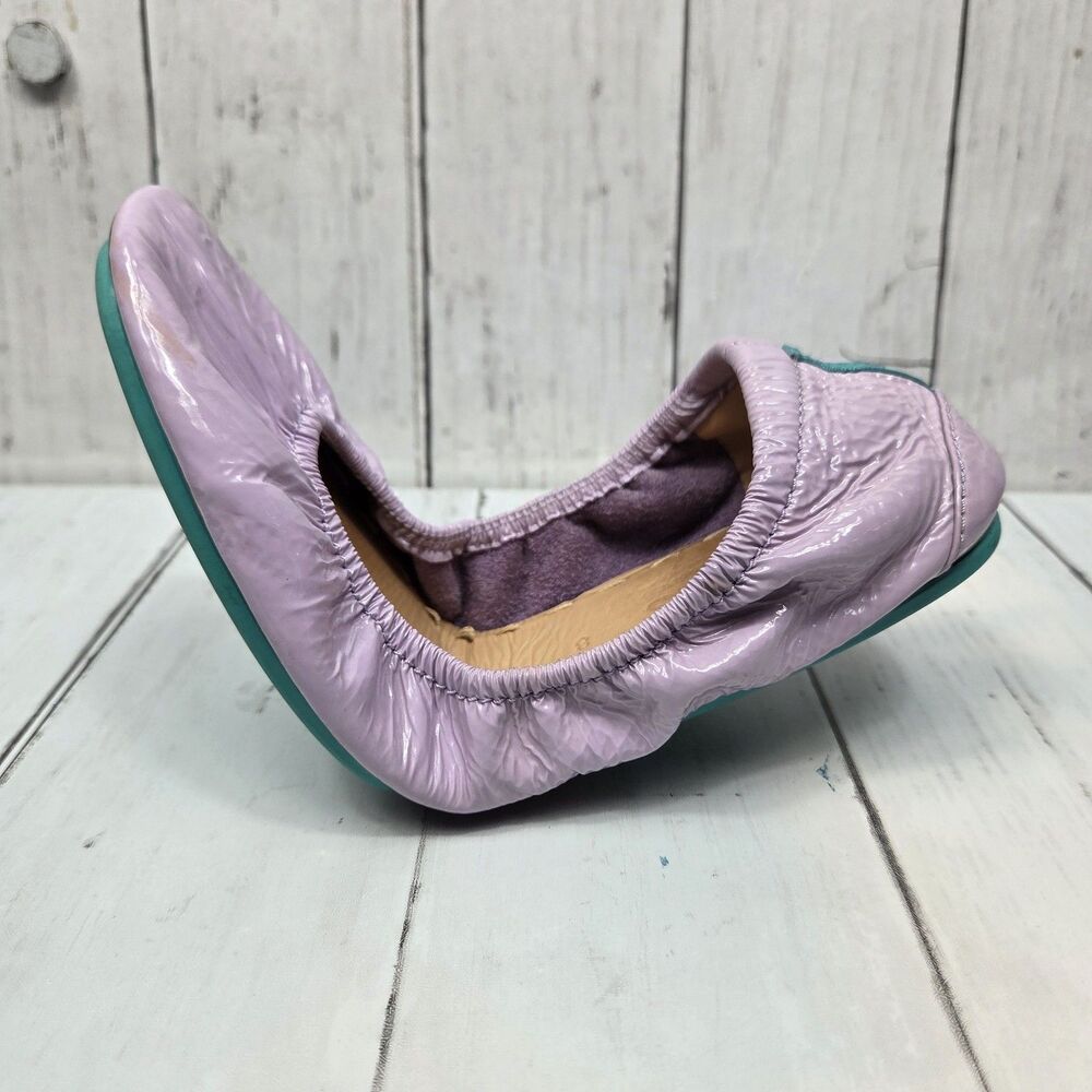 TIEKS by Gavrieli Ballet Luxury Flats US 8 Light Lavender Patent Leather GUC - Picture 4 of 11